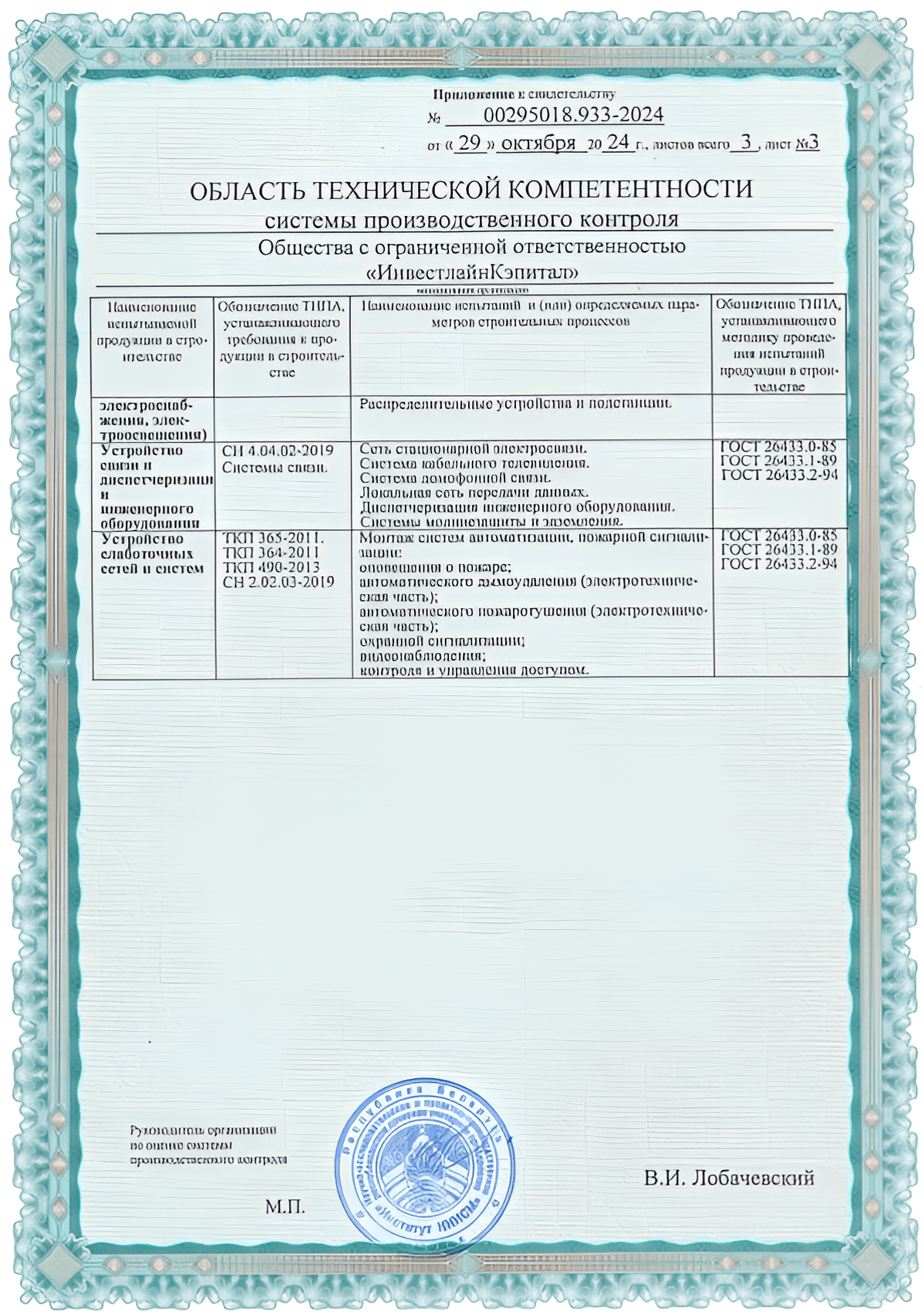 Область тех компетенции